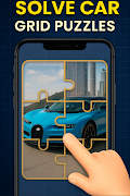 Super Car Grid - Puzzle Game 截图 1