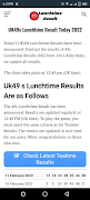 Lunchtime Results for Today постер