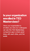 TED Masterclass for Orgs Plakat
