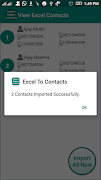 Export Import Excel Contacts ภาพหน้าจอ 4