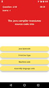 Java Quiz - Hard ภาพหน้าจอ 6
