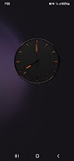 پوستر Dark Cool Analog Clock Widget