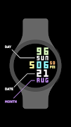 Pixelwatch Watch Face captura de pantalla 6