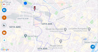 Créer un itinéraire- MapWalker capture d'écran 1