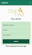 OptiFind Optician directory screenshot 1