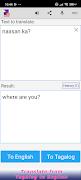 Tagalog English Translator اسکرین شاٹ 1