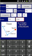 Coordinate Calc (Traverse Calc ภาพหน้าจอ 2
