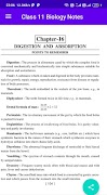 برنامه‌نما Class 11 Biology Notes عکس از صفحه