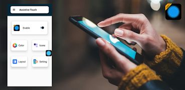 برنامه‌نما Assistive Touch عکس از صفحه