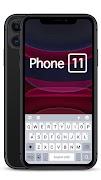 Black Phone 11 키보드 테마 스크린샷 1