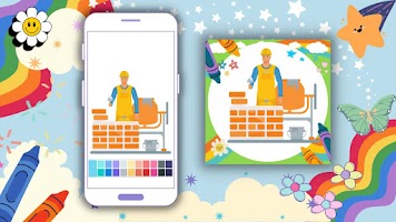 Coloring Book: Bricklayer Screenshot 2