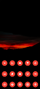 Adaptive Red - Icon Pack captura de pantalla 1