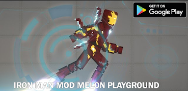 Melon Iron Man Playground  Mod Cartaz