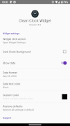 Clean Clock Widget screenshot 3