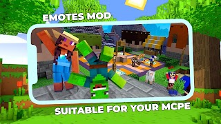 Emote Animation Mod Minecraft syot layar 4