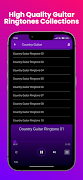 Guitar Ringtones HD captura de pantalla 2