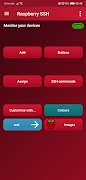 Raspberry SSH Custom Buttons الملصق