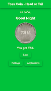 Toss Coin - Head or Tail screenshot 1
