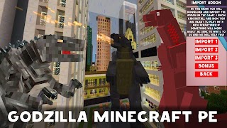 Godzilla Mod for Minecraft PE captura de pantalla 6