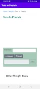 Tons to Pounds ポスター