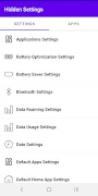 Hidden Settings ảnh chụp màn hình 1