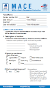 MACE Concussion Evaluation الملصق