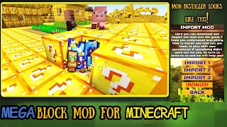 Mega Block Mod For Minecraft الملصق
