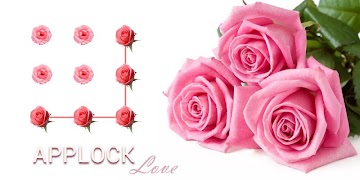 برنامه‌نما AppLock Theme Pink Rose عکس از صفحه