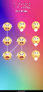 écran de verrouillage du motif emoji capture d'écran 2