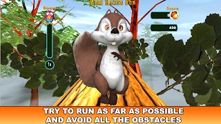 Squirrel Run - Park Racing Fun ภาพหน้าจอ 1