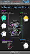 Avionic Depth HD Watch Face syot layar 3