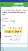 برنامه‌نما Binomial Distribution ( Basic  عکس از صفحه