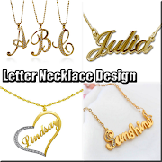 Letter Necklace Design poster