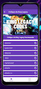 King Legacy Codes e Privados Screenshot 3