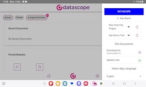 برنامه‌نما DataScope Site Documents App عکس از صفحه
