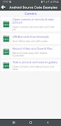 برنامه‌نما Android Source Code Examples عکس از صفحه