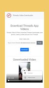5 Schermata Video Downloader for Threads