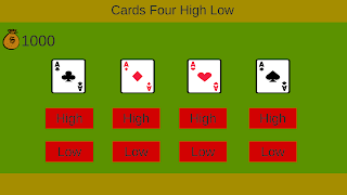 Cards Four High Low screenshot 5