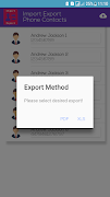 Export import contacts تصوير الشاشة 2