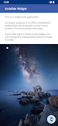پوستر Invisible Widget