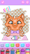Cute Kitty Coloring Glitter screenshot 3