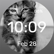 Dangerous Cat Watch Face 스크린샷 6