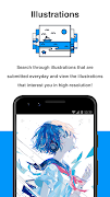 برنامه‌نما pixiv عکس از صفحه