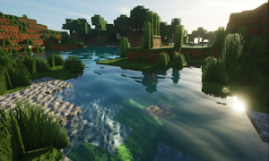 Shaders réalistes pour Minecraft PE Affiche