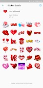 Love stickers capture d'écran 4