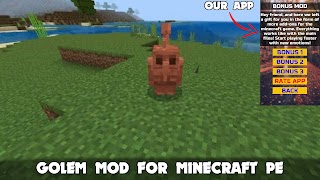 Iron Golem Mod Minecraft PE تصوير الشاشة 5