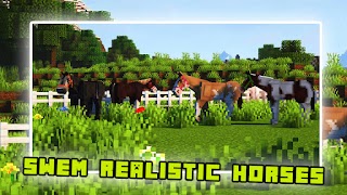 Swem Horse realistic Mod MCPE پوسٹر