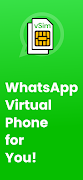 Virtual Number for WhatsApp plakat