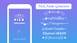 برنامه‌نما Nickname Creator & Name Maker عکس از صفحه