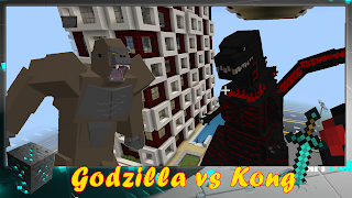 Mod Godzilla Minecraft ポスター